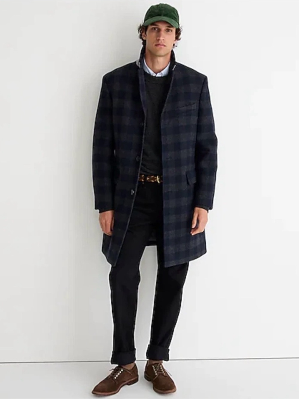 J.Crew Ludlow Plaid Topcoat Wool Blend $448.00 Men’s 40 Regular